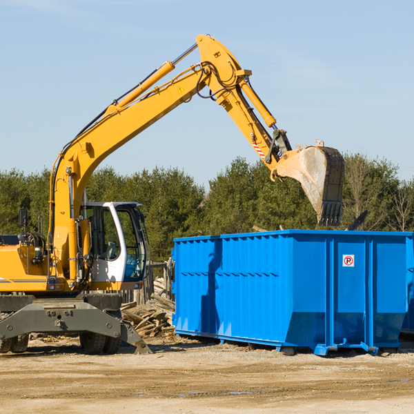 can i pay for a residential dumpster rental online in Schoolcraft